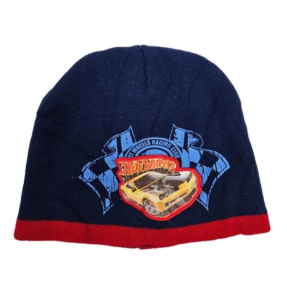 Hot Wheels Winter Beanie Hat One Size Boys J18 - Picture 1 of 7